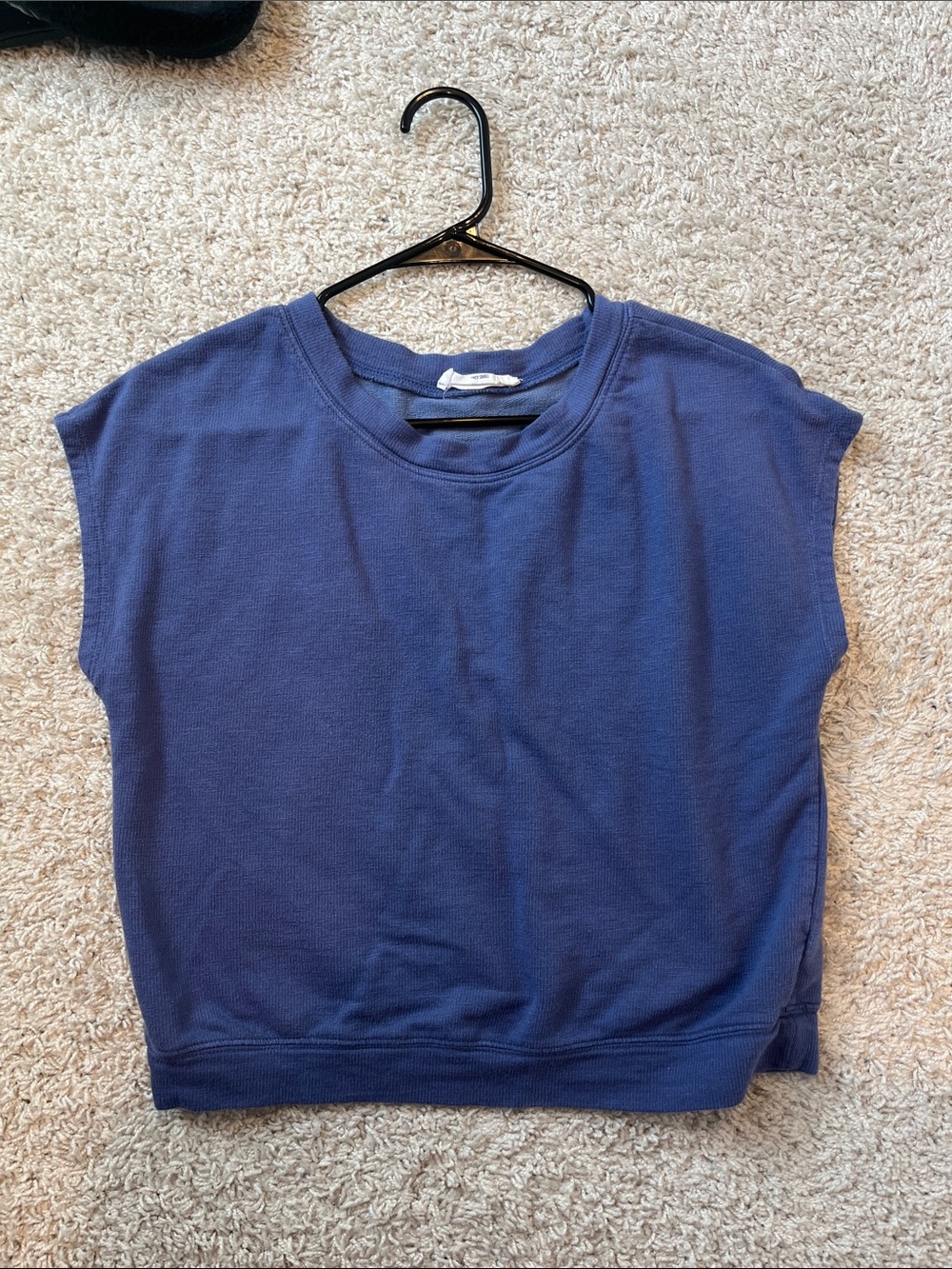 Double Zero Navy Sleeveless Muscle Tee
